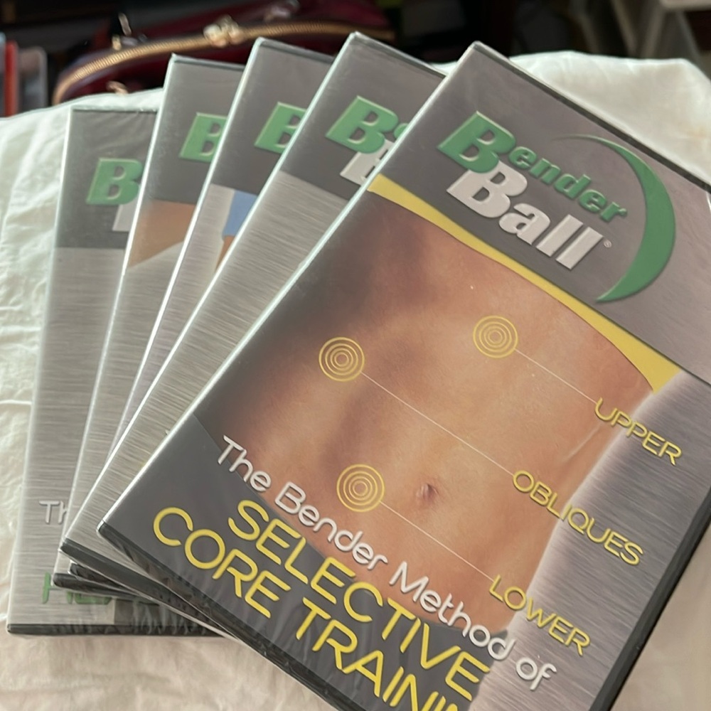 BNIB 5 piece dvd set of the bender ball method workout dvds